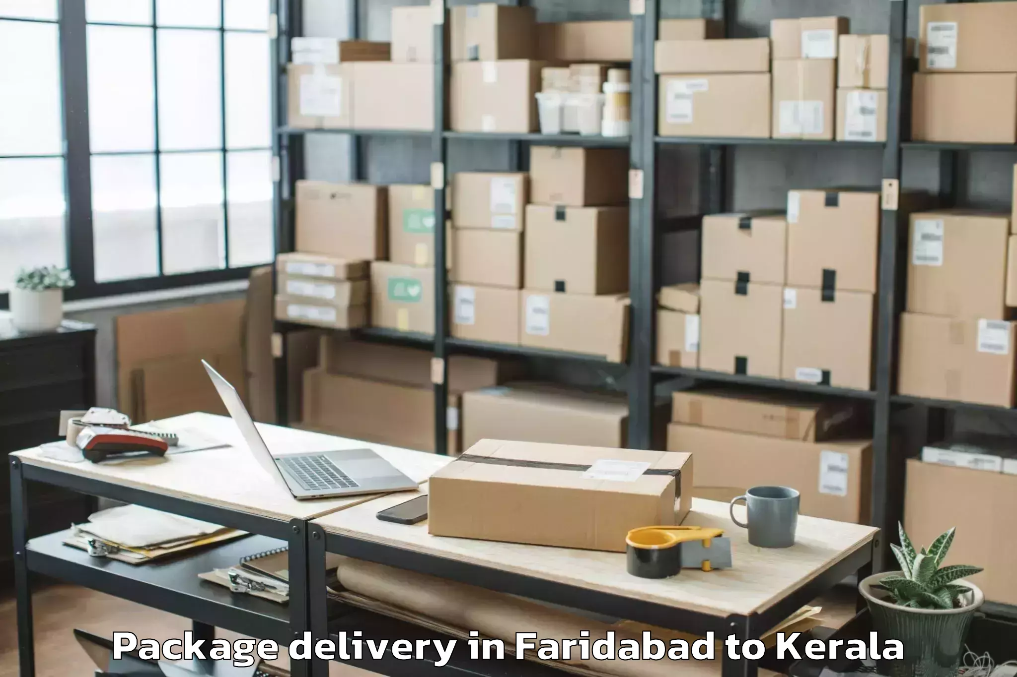 Trusted Faridabad to Edappal Package Delivery